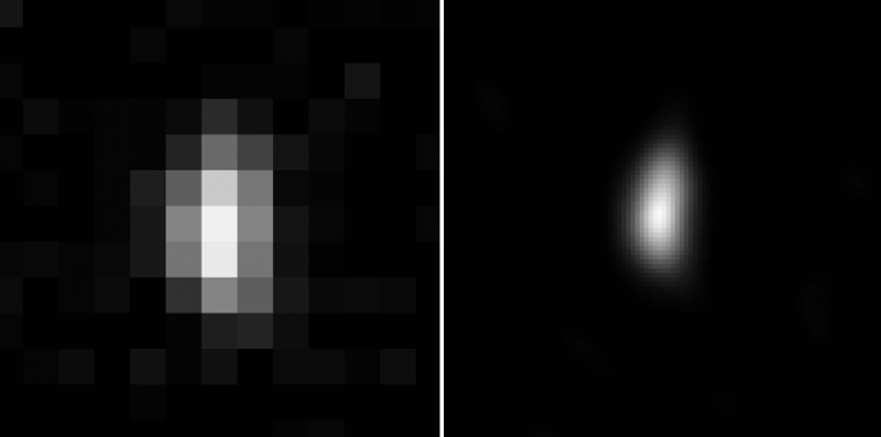 Image of Ultima Thule taken by the LORRI onboard the New Horizons spacecraft in the Kuiper Belt